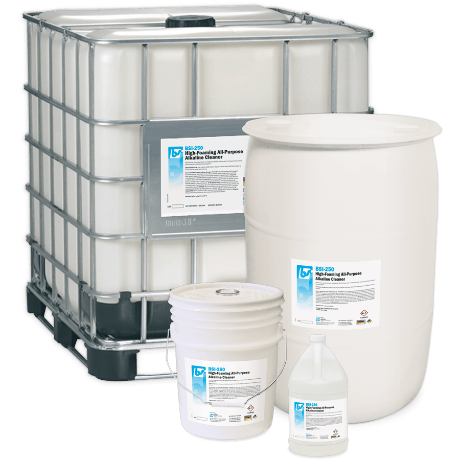 BSI-250 High-Foaming All-Purpose Alkaline Cleaner