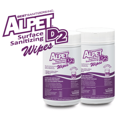 Alpet D2 Surface Sanitizing Wipes