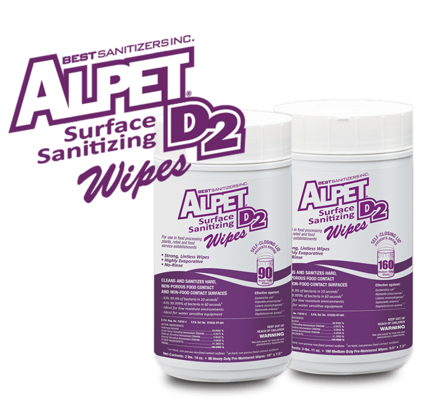 Alpet D2 Surface Sanitizing Wipes