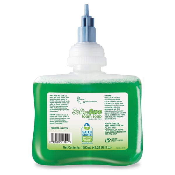 SoftenSure Lotion Foam Soap (Fragrance-Free)